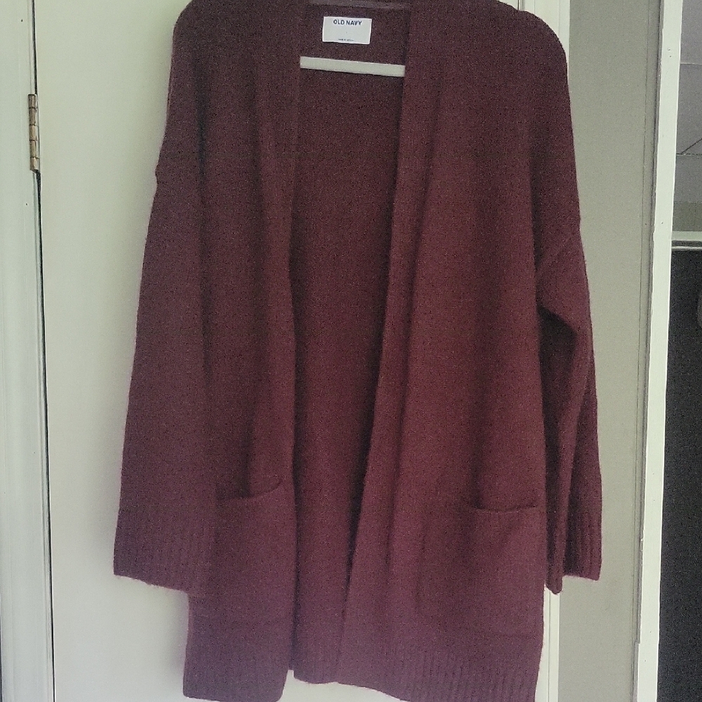 Old Navy Women's Deep Red Cardigan